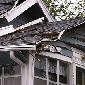 King Roofing General Contracting Storm Damage Repair - click to view storm damage and insurance services