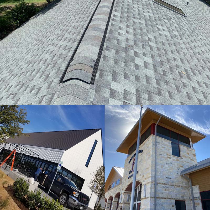 King Roofing General Contracting Images - Asphalt Roofing Shingles image and craftsman style house with blue siding and white trim